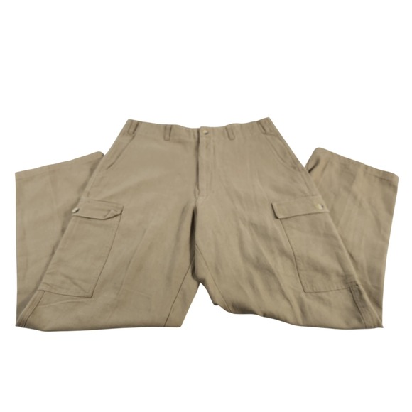 Bum Equipment Other - Bum‎ Equipment Mens Tan Cargo Pants Size 34x31 100 Percent Cotton Khaki Utility